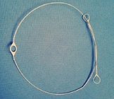 0.9x700mm Flanged Wire Heald  Nylon Covered With Welded Eyelet