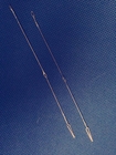 700mm Long Steel Eye Wire Heald Welding For Carpet Machine
